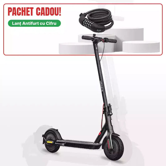 Trotineta electrica pliabila Xiaomi Electric Scooter 3 Lite, Autonomie 20 Km, Viteza 25 Km/h, Putere motor 300W, IPX4 (Negru)